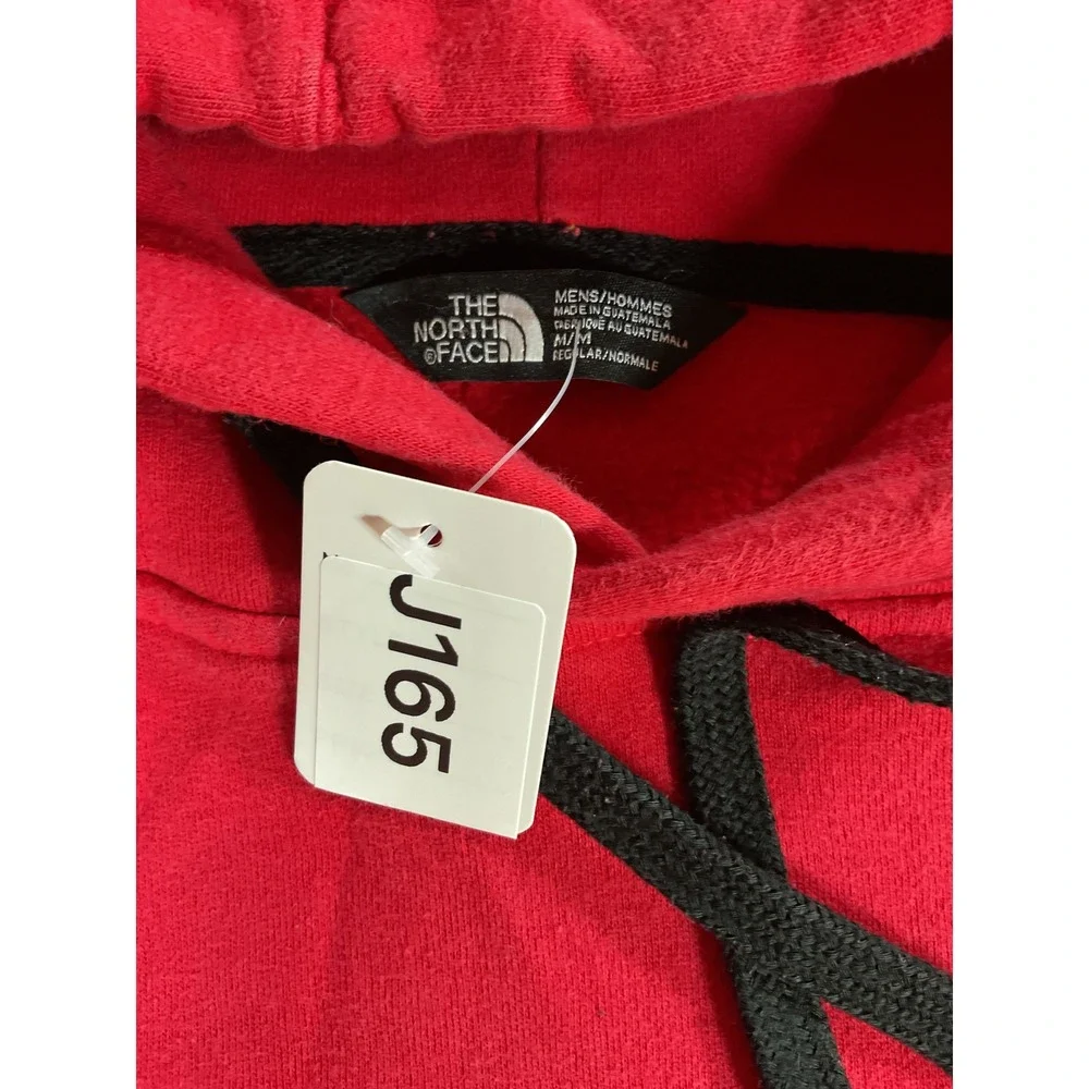 The North Face Mens Half Dome Logo Pullover Hoodie Red Black Size Medium j165